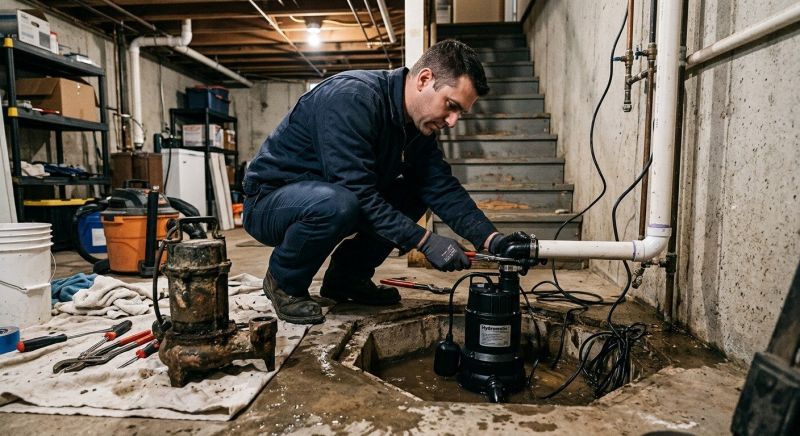 Sump Pump Plumbing in West Des Moines, IA